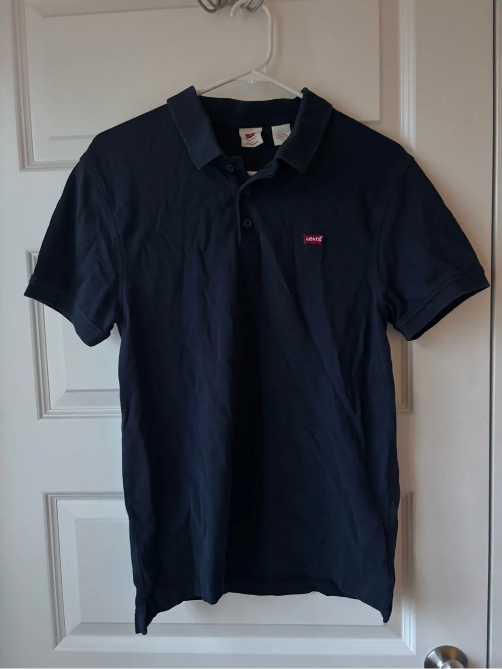 Levi's Men's Navy Polo with Red Logo